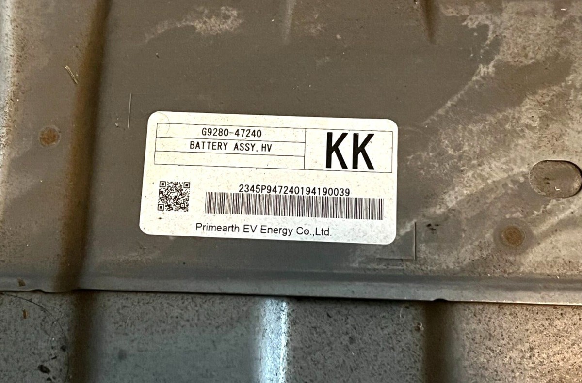 2019 2020 2021 2022 TOYOTA PRIUS HYBRID BATTERY PACK HIGH VOLTAGE