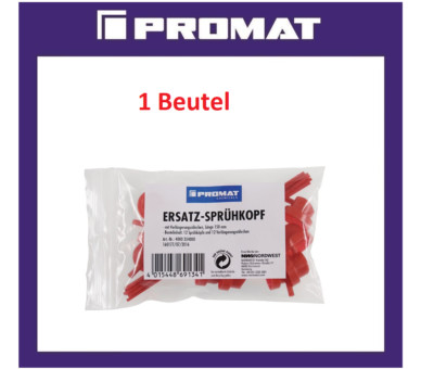 Ersatzsprühköpfe je 12 Sprühköpfe u.Röhrchen (150 mm) Ku.Btl.PROMAT CHEMICALS