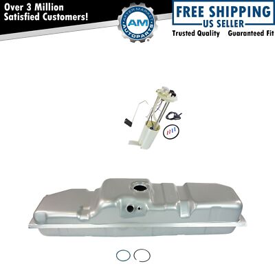 Fuel Tank & Electric Fuel Pump/Sending Unit Kit 34 Gallon for GM Pickup 8' Bed