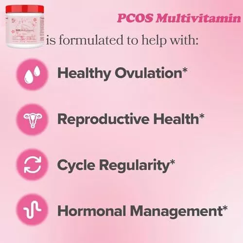Happy hormon PCOS Multivitamin, Hormone Balance for Women-Cycle Support - Bild 5 von 6
