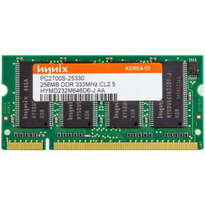 HYNIX HYMD232M646D6-J AA DDR1 256 MB 333MHz 200-PIN SODIMM