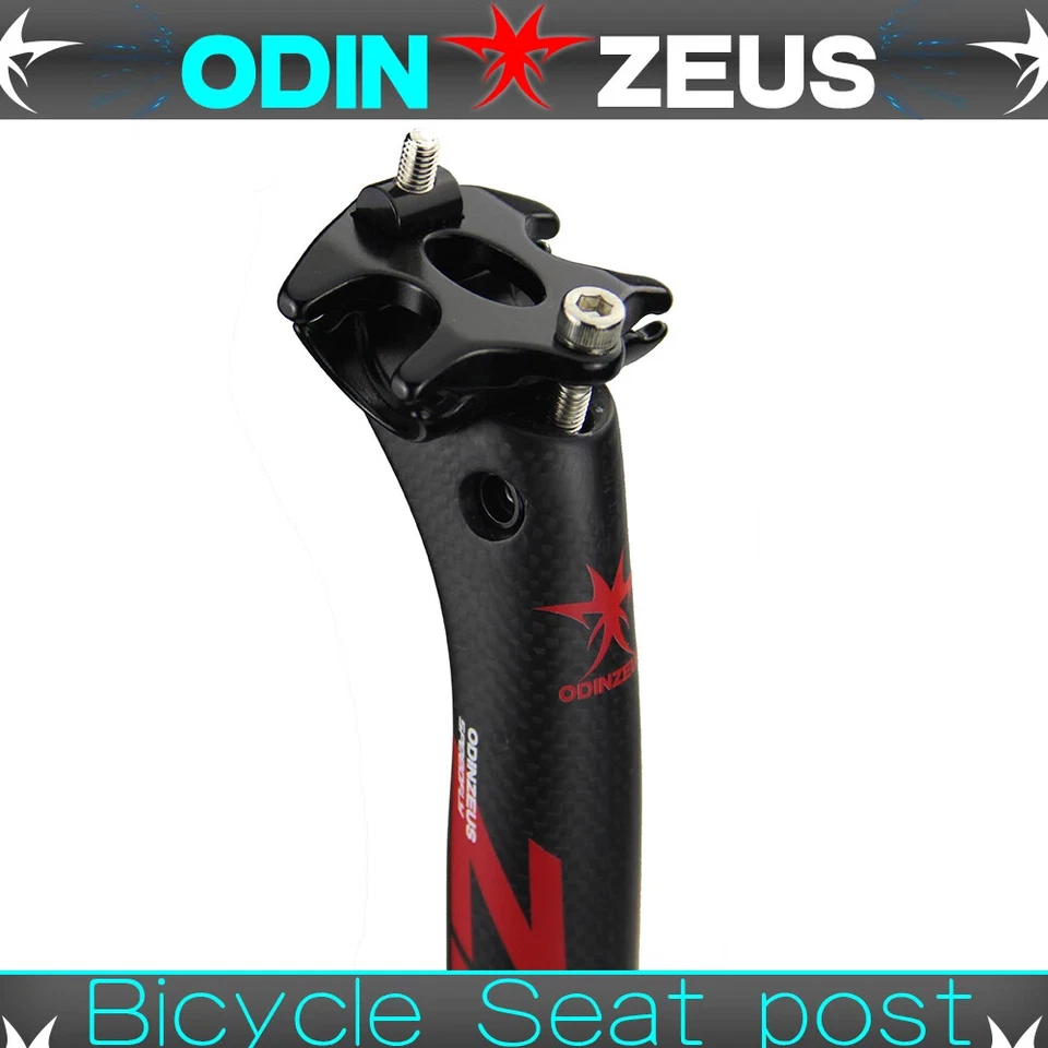 Tija de sillín de bicicleta de fibra de carbono/MTB 27,2/30,8/31,6/*350/400 mm Foto 4 de 4