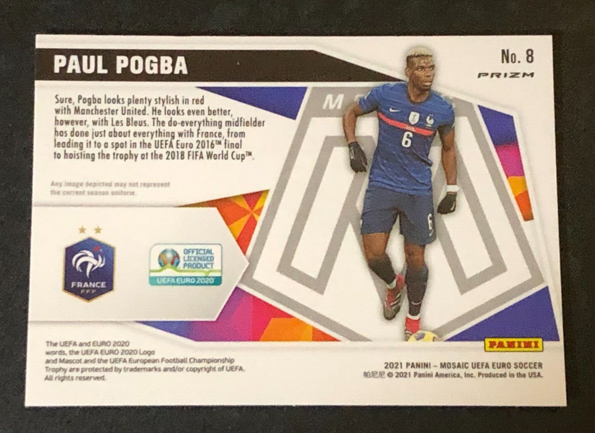 2021-22 Panini Mosaic Euro PAUL POGBA Give & Go Green Prizm FRANCE