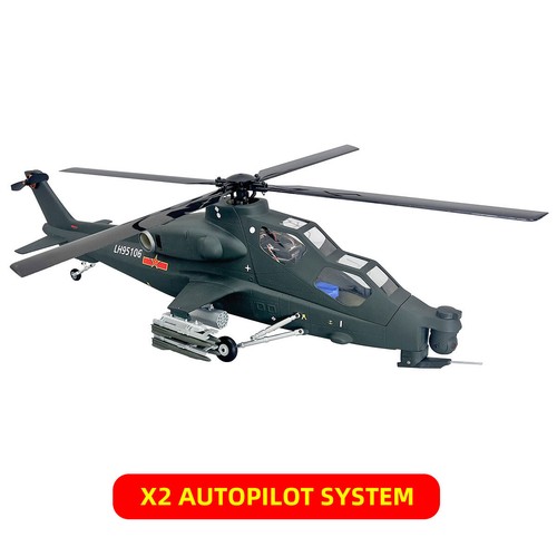Modelo a escala de helicóptero Roban 470 tamaño CAIC Z-10 Fiery Thunderbol 2 hojas RTF RC - Imagen 20 de 21
