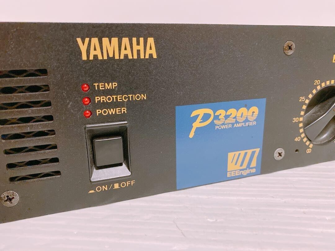 Yamaha P3200 Stereo Power Amplifier Black Used Working Good Yamaha P3200 Stereo Power Amplifier Black Used Working Good