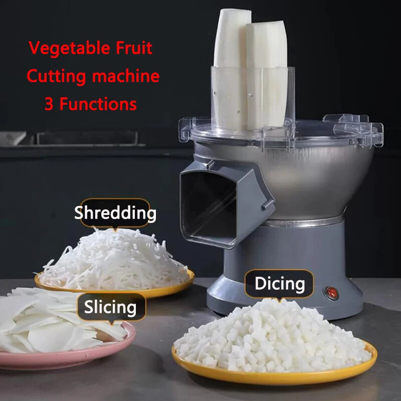 Vegetable Dicing MachineCommercial Electric Stainless Steel Vegetable Cutter