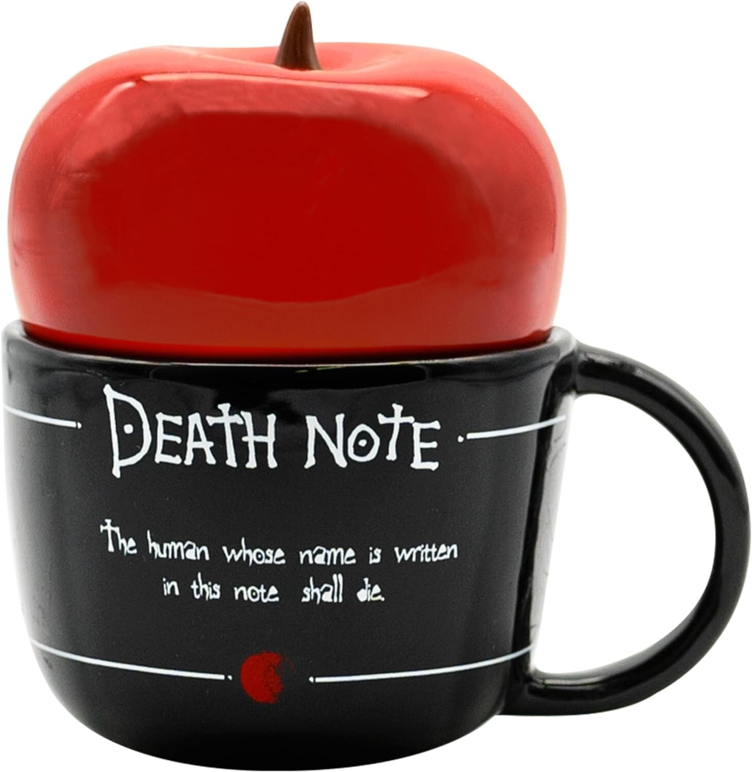 Tazza in ceramica con coperchio Death Note Ryuk Apple Mug ABYstyle NOT MINT