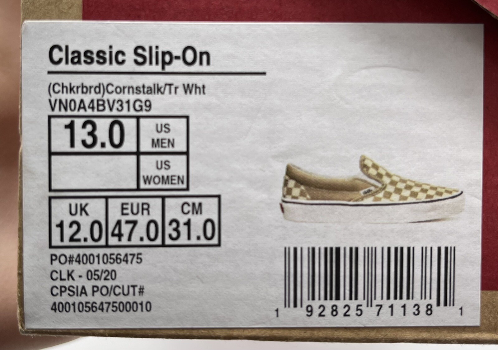 vans cornstalk checkerboard