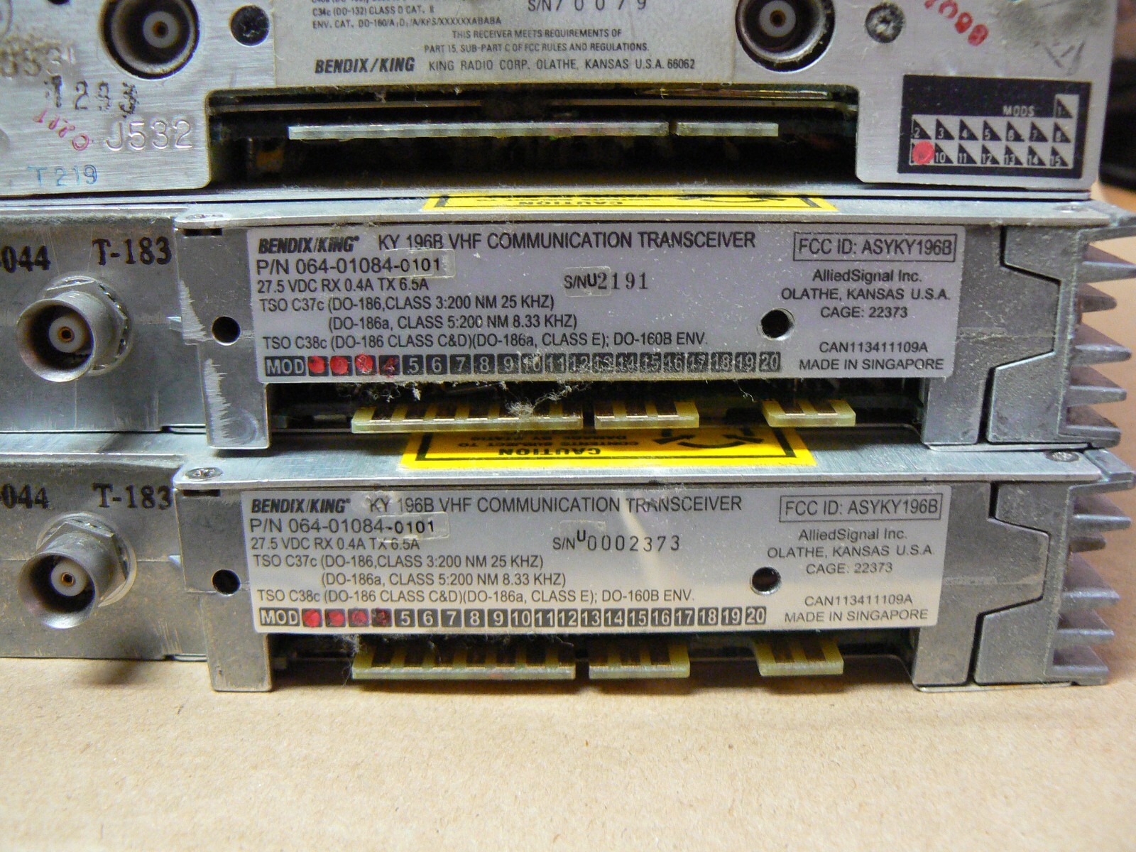 Bendix King CNI5000 Radio Stack , Rack and Back Plate. Warranty Yellow tag