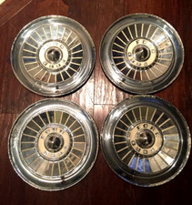 Vintage 1957 Ford Hub Caps 14 Set Of 4 Wheel Covers 57 Hubcaps Fairlane