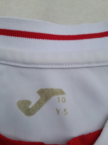 Vintage Joma Sevilla FC Home Football Shirt Boys 10 White Red - Picture 14 of 16