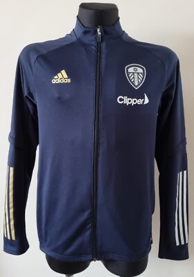 Leeds United 2020 - 2021 Training football Adidas Zip jacket size