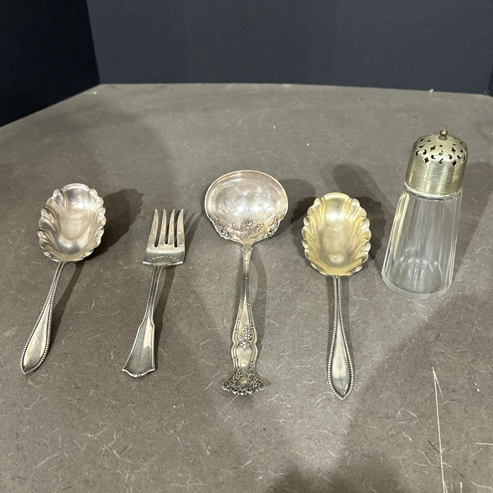 Lot Of 5 Rogers & Bro. Oneida Community Silverplate Flatware Serving Utensils