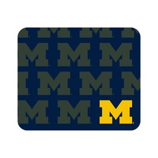 Mouse Pad, Fabric, University of Michigan Standard/Mascot Repeat Mascot Repeat