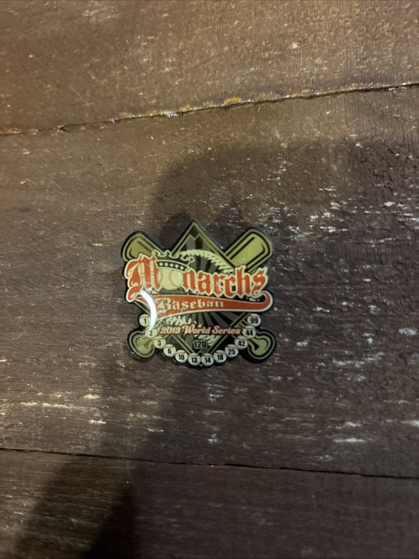 W013 Monarchs  Baseball Pin