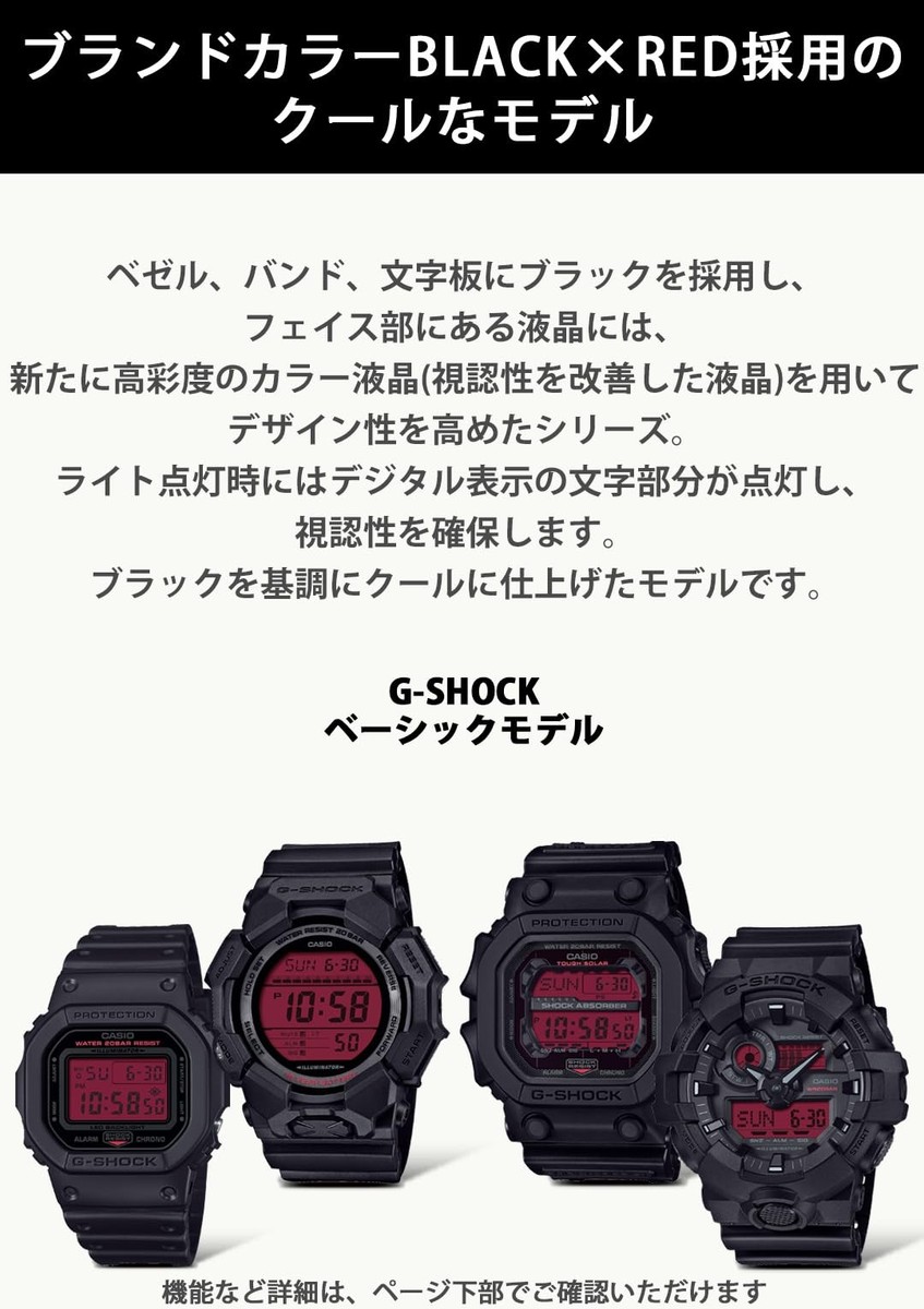 CASIO G-SHOCK GX-56BBR-1JF BLACK AND BOLD RED Square Watch 2025