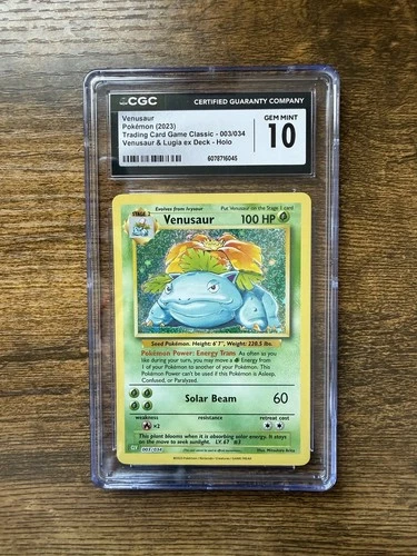 Venusaur 003/034 Classic Collection CLV Pokemon Card Game - CSG 10
