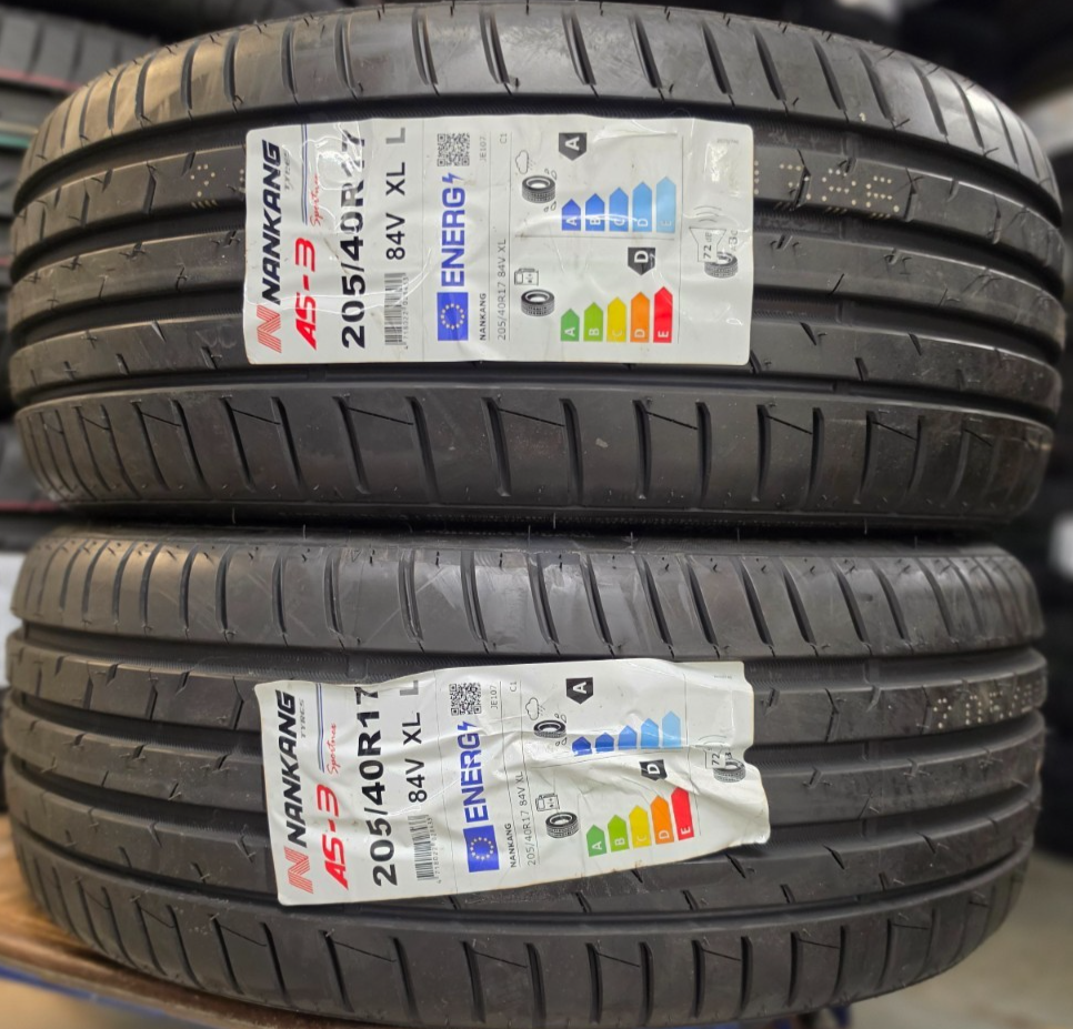 2X NEW NANKANG AS3 SPORT 205/40 ZR17 XL 84V CAR TYRES 205 40 17