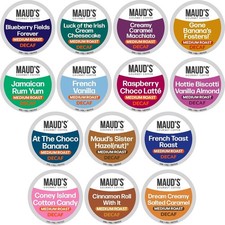 Mauds Super Flavored Decaf Coffee Pods Variet...