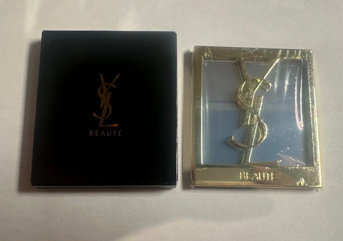希少✨ Yves Saint Laurent 鏡 コンパクトミラー Brand New In Box Deluxe YSL Compact Mirror. Authentic Gift from