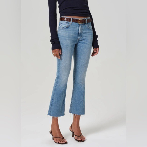 Citizens of Humanity Jeans Womens 25 Isola High Rise Kick Crop Stretch