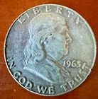 1963-D Franklin Half Dollar 90% Silver Coin – Cir Benjamin Franklin Liberty
