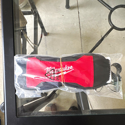 Milwaukee Model Adjustable Padded Nylon Shoulder Strap, Red/Black no returns.