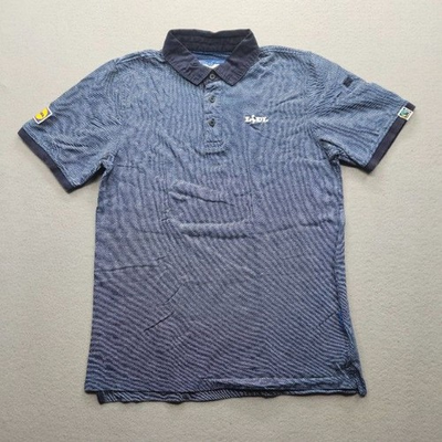 #ad Lidl Men#x27;s Polo Shirt Size Medium Blue Organic Cotton Regular Fit $16.79