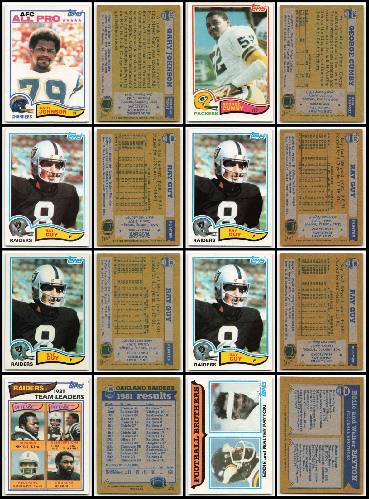 Vintage Football Card Lot 126 1950s-1990s Topps Fleer HOF Stars NFL view 15