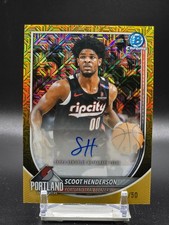 2025-26 Bowman - Chrome Autographs Scoot Henderson #BCA-SH Gold Mojo Ref. 19/50
