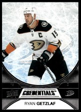 Ryan Getzlaf 2021-22 Upper Deck Credentials #33 Anaheim Ducks