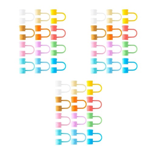 36 Pcs Drinking Straw Protector Silicone Dust Cap Replacement Tips Lids - Bild 18 von 20