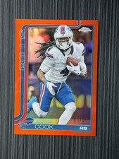 2025 Topps Chrome Football James Cook Orange Refractor 01/25 SSP FIRST ON PRINT