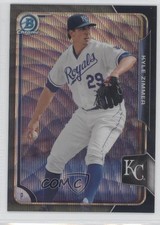 2015 Bowman Chrome Prospects Asia Exclusive Black Wave Refractor Kyle Zimmer fm0