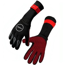 Image of Zone3 Neoprene Swim Gloves Black Swimming Mens Womens