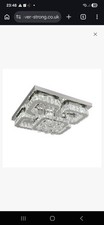 Modern Fancy Crystal LED Flush Mount Ceiling Light Chandelier