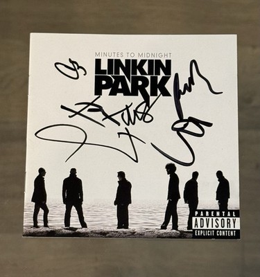 LINKIN PARK Signed MINUTES TO MIDNIGHT CD Cover X6 Chester
