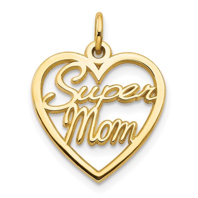 10K SUPER MOM Charm 20 x 16 mm 0,86 gm