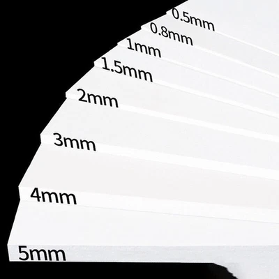 Weiße-ABS Kunststoffplatte -Stärken Kunststoffplatte 0.5mm 1mm 1.5mm 2mm 3mm-5mm - Bild 1 von 4