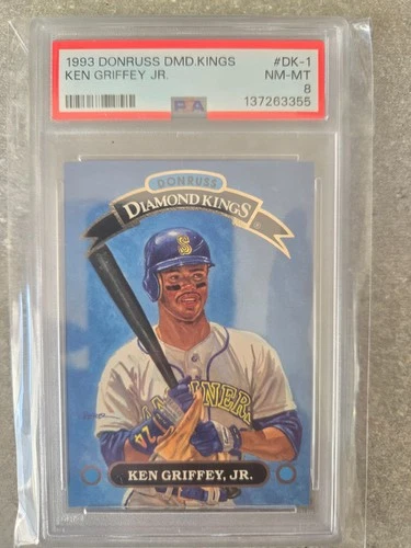1993 Donruss - Diamond Kings Ken Griffey Jr #DK-1 PSA 8