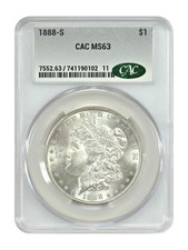 1888-S $1 CACG MS63 - Morgan Dollar