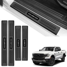 Door Sill Guards Compatible with Ford Ranger 2024-2025 2026 Accessories ABS M...
