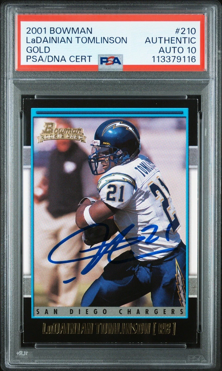 その他 Bowman Relics Auto LaDainian Tomlinson LaDainian Tomlinson Football Autographed Sports Trading Cards for