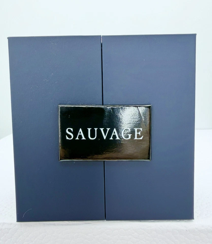 Sauvage Dior MINI Eau De Parfum EDP .34oz Gel de Ducha .67oz Set de Regalo Para Hombres Colonia Foto 2 de 4