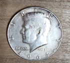 1964 Kennedy Half Dollar 50 Cent Piece No Mint Mark 90% Silver