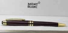 Montblanc Meisterstuck Star Walker Ballpoint Pen Blue Ink & Brown + Gold Body.