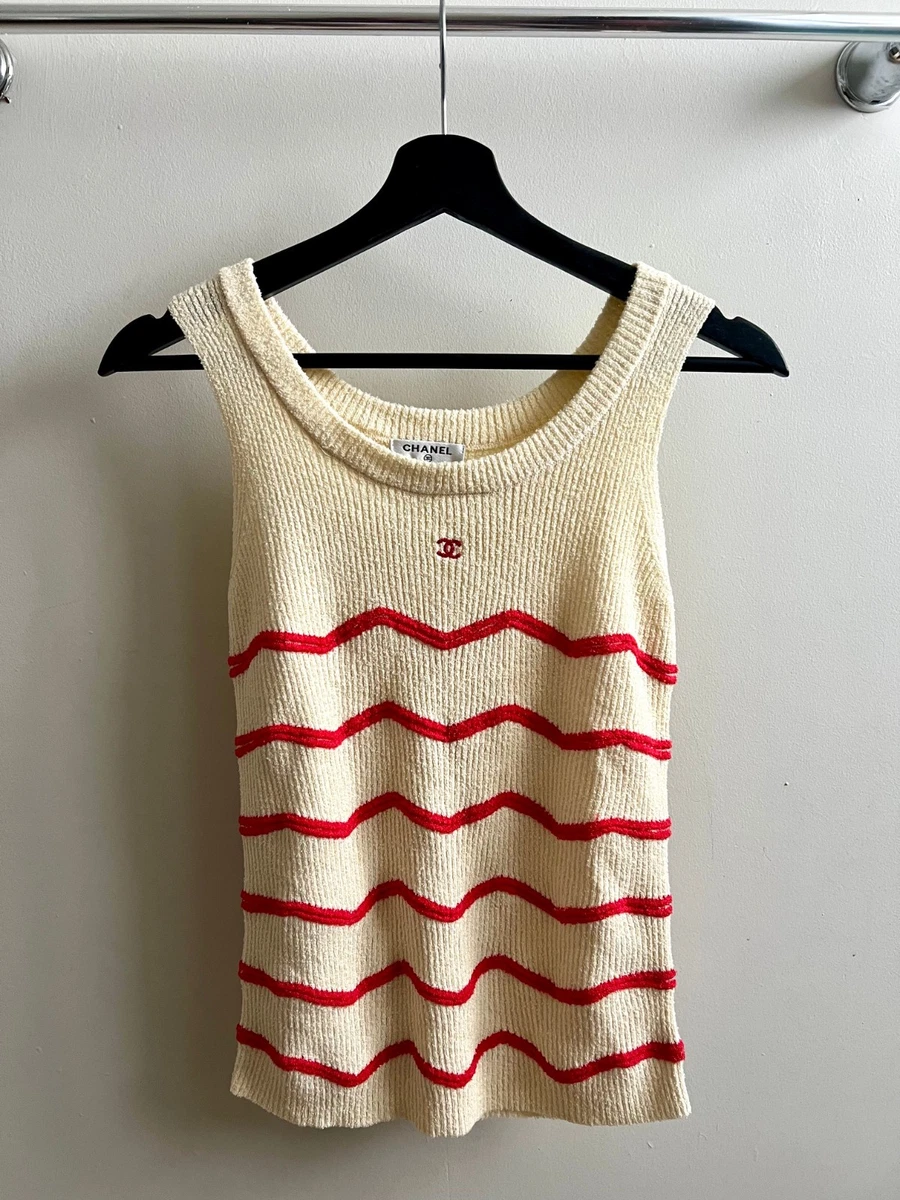 CHANEL Striped Tank Tops for Women for sale | eBay
