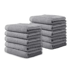 Luxury Washcloths Towel Set 10 Pack Baby Wash Cloth for Bathroom-Hotel-Spa-Ki...