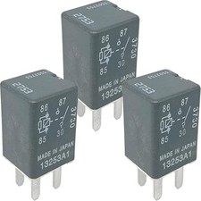 3-Pack 13502753 Relay - 20A 12VDC 4-Pin SPST Automotive Relay - Fixes Fuel Pump