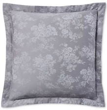  340 RALPH LAUREN MYA 2 EURO SHAMS COTTON FLOWER FLORAL SOFT GRAY SMOKEY INDIA